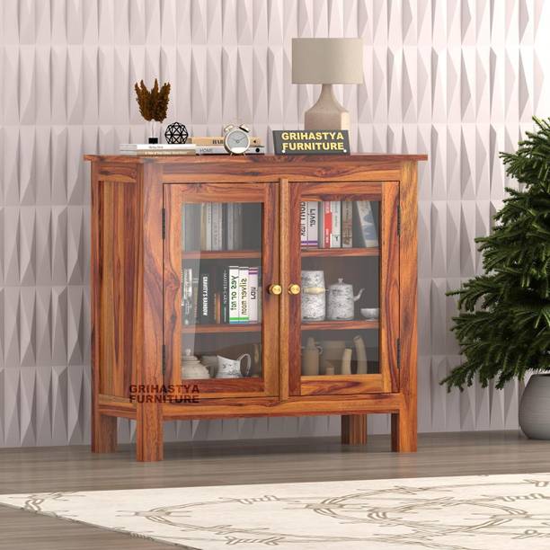 Grihastya Furniture Solid Wooden Kitchen Crockery Cabinet | Wooden Sideboard Cabinet For Kitchen Solid Wood Kitchen Cabinet