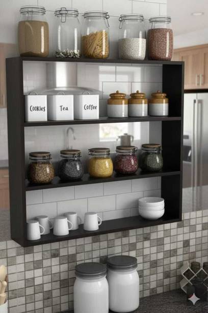 AM MASTER Wall mount kitchen rack/Shelf Engineered Wood Kitchen Cabinet