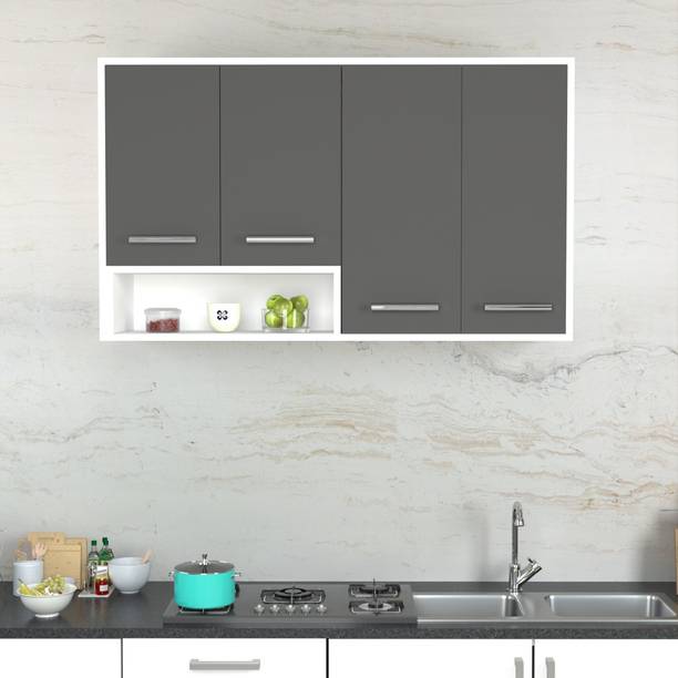 Ladybug 4 Door Wall Mounted Kitchen Cabinet with Shelf for Home Kitchen | Office Engineered Wood Kitchen Cabinet