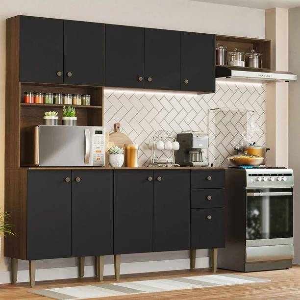 Madesa Gourmet Engineered Wood Kitchen Cabinet