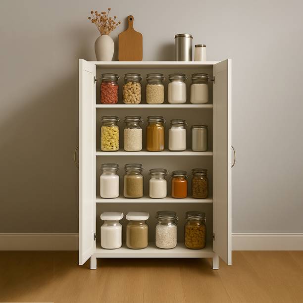 NITYAM Premium Quality Wooden Kitchen Cabinet With Door Engineered Wood Kitchen Cabinet