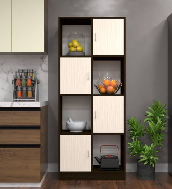 SPECIALITY PANELS 8 Shelves Semi Open, Storage Matrix Cabinet Organizer Engineered Wood Kitchen Cabinet