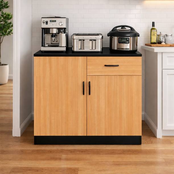 Home Full Remo 2 Door Wenge With Beach Engineered Wood Kitchen Cabinet