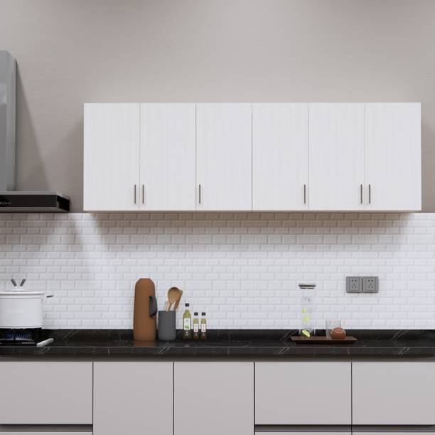 SPECIALITY PANELS 6 Doors Modular Wall Cabinet with Termite resistance & French cleat Engineered Wood Kitchen Cabinet