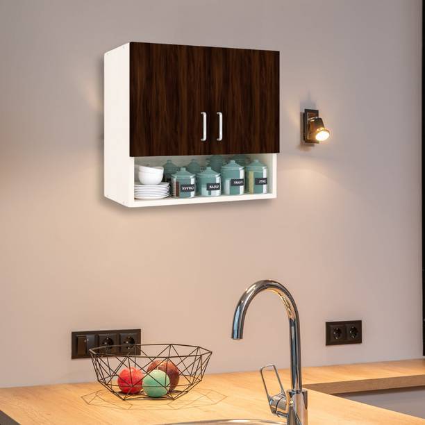 SPECIALITY PANELS 2 Doors Modular Wall Cabinet with Organizer Shelf & Termites Resistance Engineered Wood Kitchen Cabinet