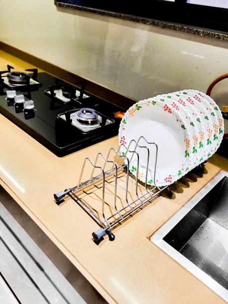 WallCare Kitchen Plate Holder Rack Space-Saving Plate Holder 1 Pic Metal Kitchen Cabinet