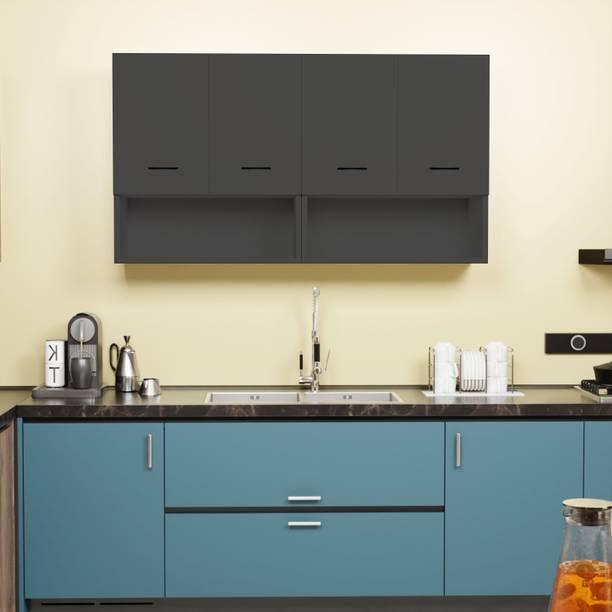 Divysa 4 Door Multipurpose Wall Mounted Cabinet | Wood Cabinet | Engineered Wood Kitchen Cabinet