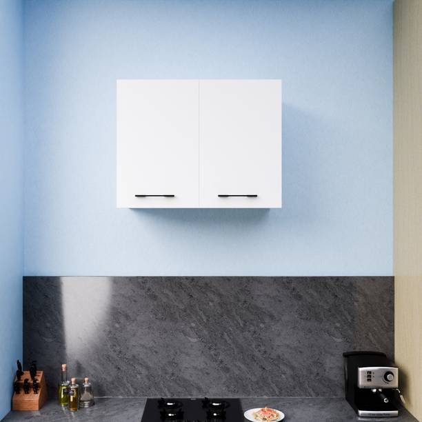 FunTree 2 Door Multipurpose Wall Mount Cabinet with Adjustable Shelf for Kitchen Office Engineered Wood Kitchen Cabinet