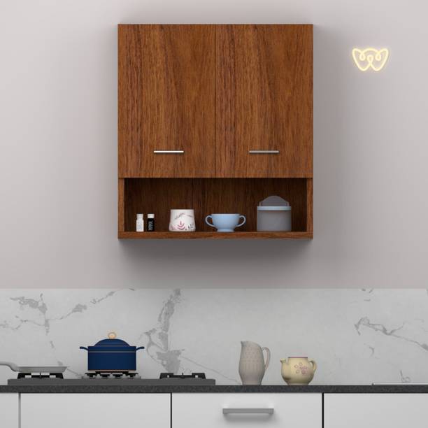 Divysa Multipurpose Use Wall-Mounted 2 Doors Kitchen Cabinet, Perfect for Kitchen Engineered Wood Kitchen Cabinet