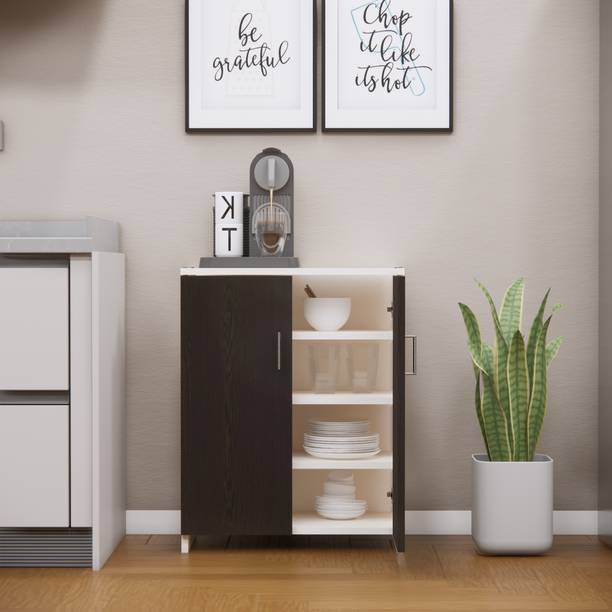 SPECIALITY PANELS 2 Doors with 4 Shelfs Multipurpose Cabinet with Termite Resistance Engineered Wood Kitchen Cabinet