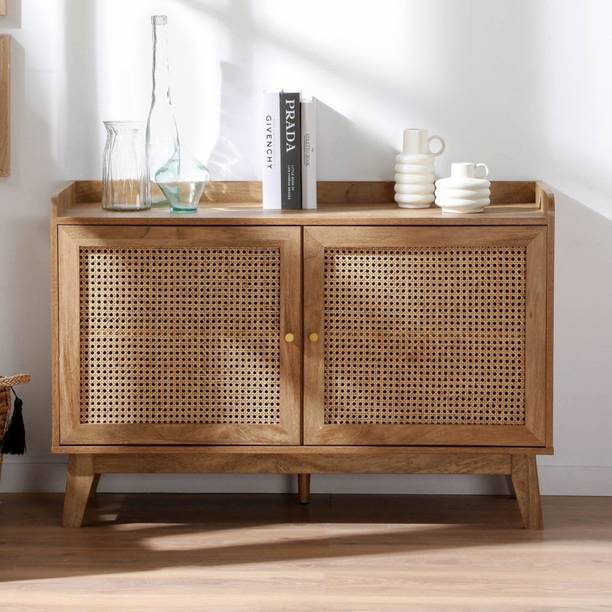 WOODUKOO Enigma Kitchen/Crockery Cabinet Solid Wood Kitchen Cabinet