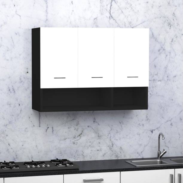 Divysa 3 Door with Shelves Wall Mounted Kitchen Cabinet for Home Kitchen Engineered Wood Kitchen Cabinet