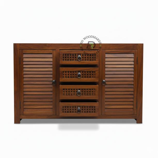 RD WOODMAKER Solid Wood Crockery Cabinet
