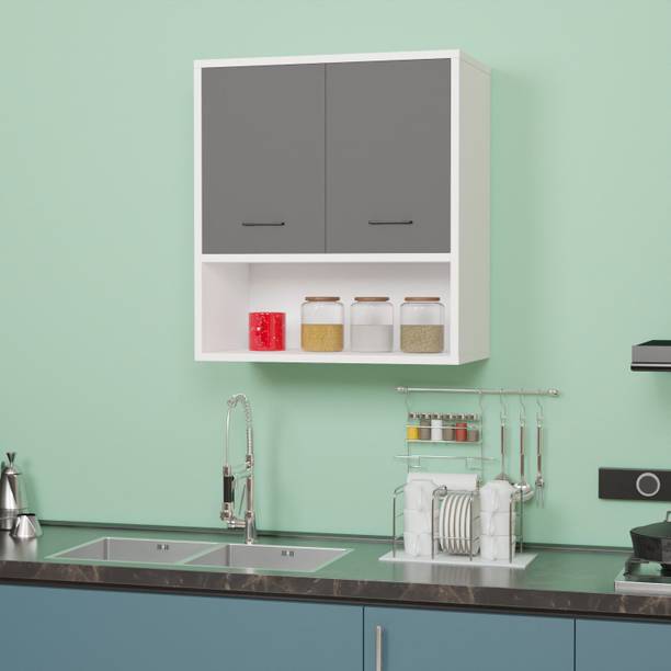 Ladybug 2 Door Multipurpose Wall Mount Cabinet with Adjustable Shelf for Home & Kitchen Engineered Wood Kitchen Cabinet