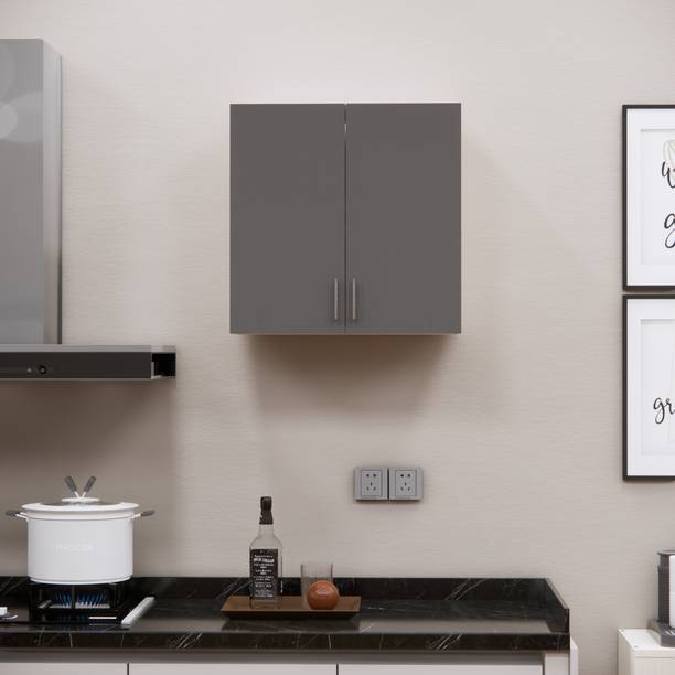 SPECIALITY PANELS 2 Doors Modular Wall Cabinet with Termites Resistance, French cleat Engineered Wood Kitchen Cabinet