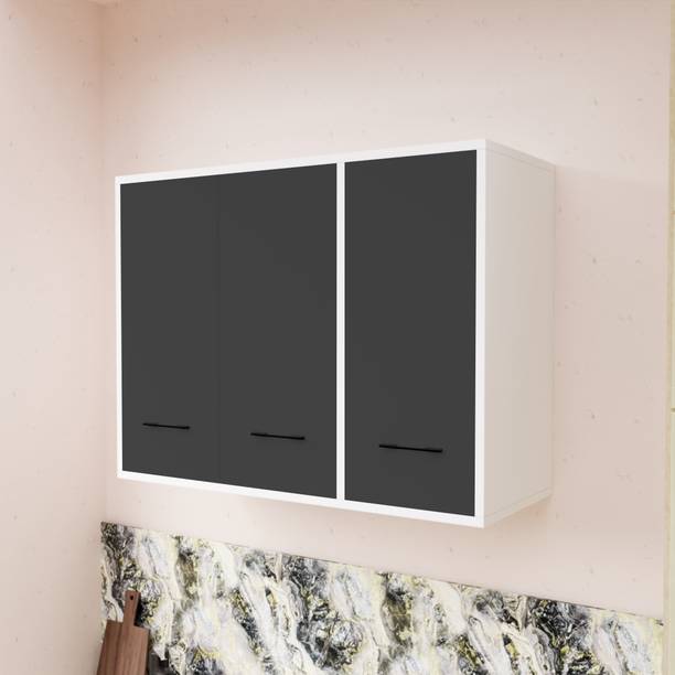 Divysa 3 Door Multipurpose Wall Mounted Cabinet Engineered Wood Kitchen Cabinet