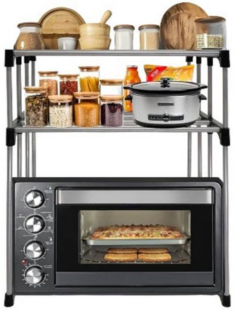 Philoshop Microwave Stand Metal Kitchen Cabinet