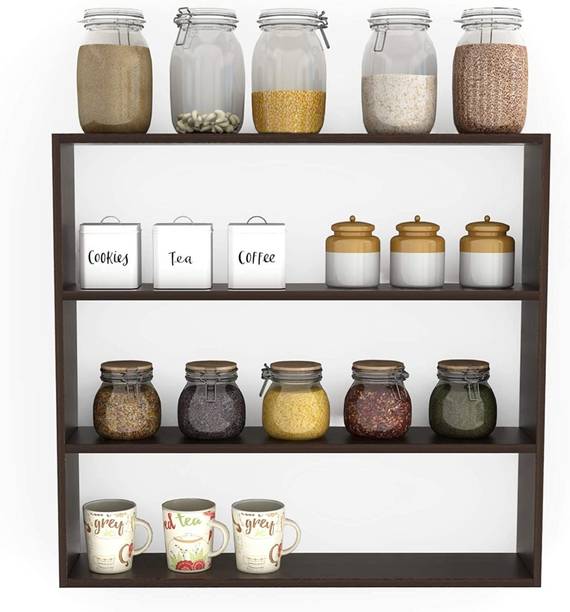 Firebees wooden rack,Home decor,kitchen organizer cabinet,kitchen storage rack Engineered Wood Kitchen Cabinet