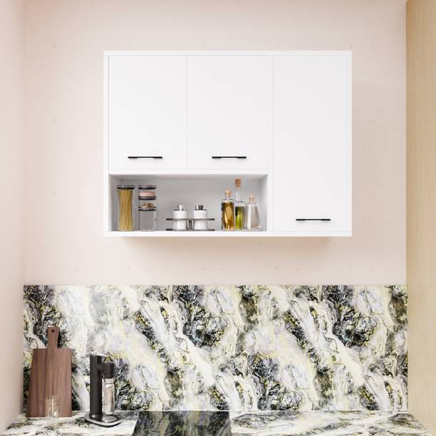 Divysa 3 Inside Door Multipurpose Wall Mount Cabinet with Adjustable Shelf for Kitchen Engineered Wood Kitchen Cabinet