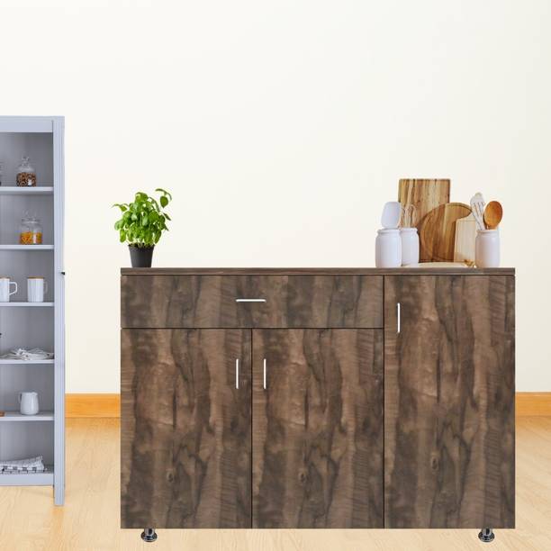 SPECIALITY PANELS 3 Door with Drawer Storage Unit with Termite Resistance Free Installation Engineered Wood Kitchen Cabinet