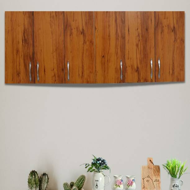 SPECIALITY PANELS 6 Doors Modular Wall Cabinet with Termites Resistance Free Assembly Engineered Wood Kitchen Cabinet