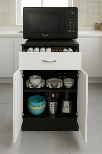 Home Full Engineered Wood Crockery Cabinet