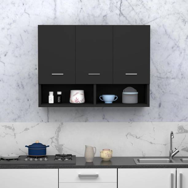 Divysa 3 Door with Shelevs Wall Mounted Kitchen Cabinet for Home Kitchen Engineered Wood Kitchen Cabinet