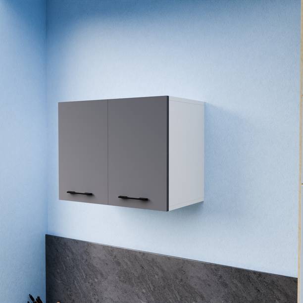 FunTree 2 Door Multipurpose Wall Mount Cabinet with Adjustable Shelf for Kitchen Office Engineered Wood Kitchen Cabinet