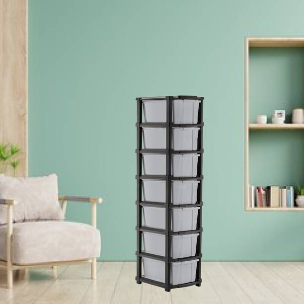 MAXTID 7 Layer Grey Compartment Storage Organiz for Hom...