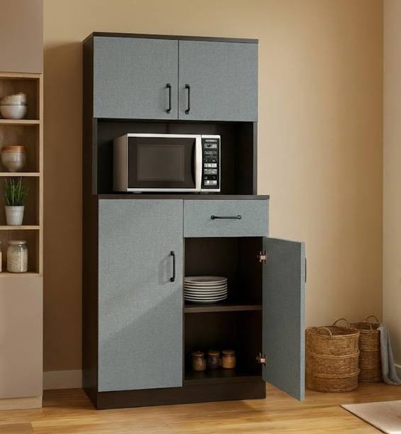 Home Full Jupiter Wenge With Grey Engineered Wood Kitchen Cabinet