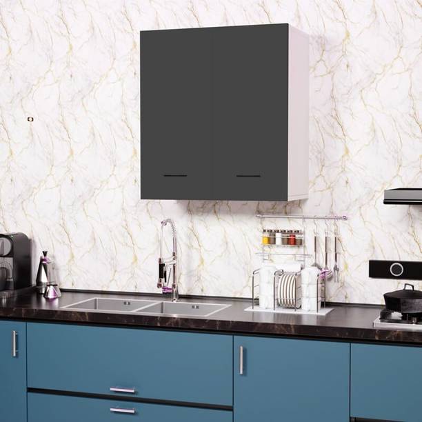 Ansicraft Compact 2-Door Wall Mounted Home & Kitchen Storage Cabinet with Shelf Engineered Wood Kitchen Cabinet