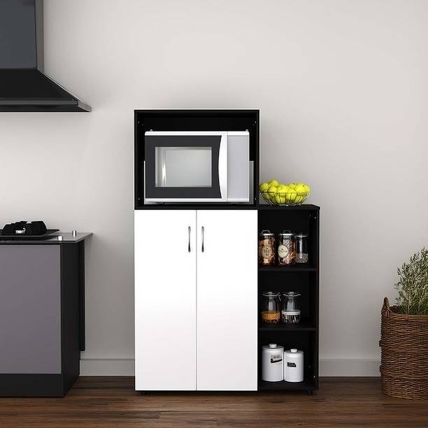 Home Full Denmark Kitchen Cabinet Wenge with white Engineered Wood Kitchen Cabinet