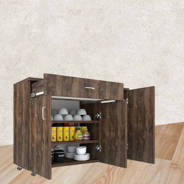 SPECIALITY PANELS 3-Door Multipurpose Storage Cabinet with Drawer & Free installation by Brand Engineered Wood Kitchen Cabinet