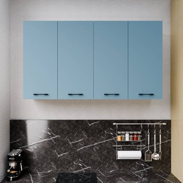 Divysa 4 Door Multipurpose Wall Mount Cabinet with Adjustable Shelf for Home & Kitchen Engineered Wood Kitchen Cabinet