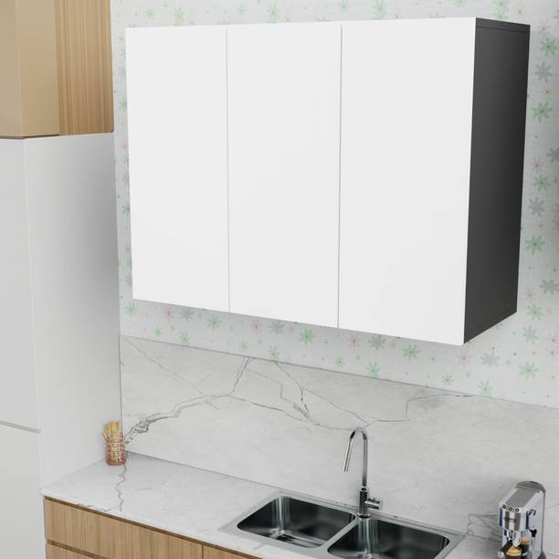 Spyder Craft Multipurpose 3 Door Wall Mounted Cabinet with Adjustable Shelving for kitchen Engineered Wood Kitchen Cabinet
