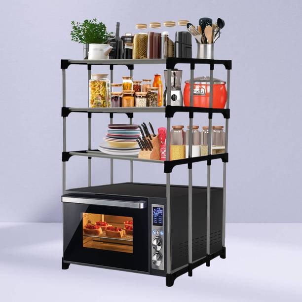 BHIMADA Microwave Stand Metal Kitchen Cabinet