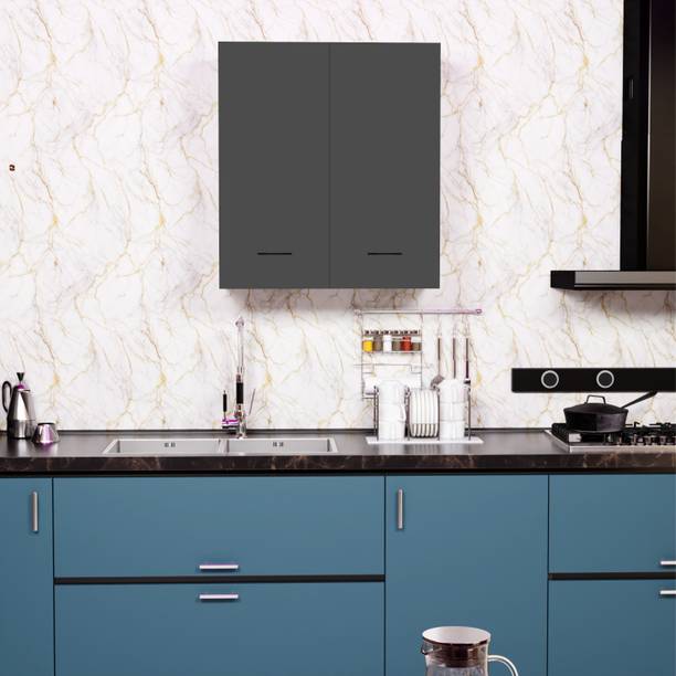 FunTree 2 Door Wall Mounted Kitchen Cabinet for Home & Kitchen, Bathroom, Office Engineered Wood Kitchen Cabinet