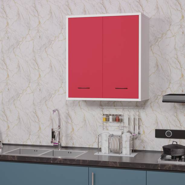 Divysa 2 Door Multipurpose Wall Mount Cabinet with Adjustable Shelf for Home & Kitchen Engineered Wood Kitchen Cabinet