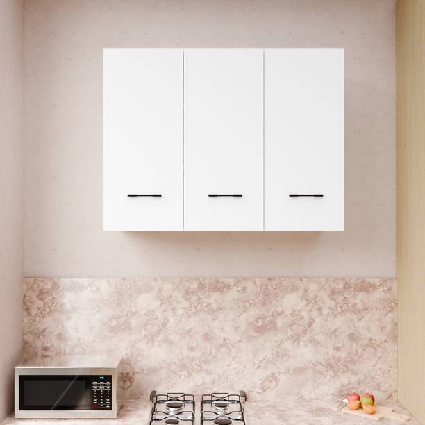 Divysa 3 Door Multipurpose Wall Mount Cabinet with Adjustable Shelf for Home & Kitchen Engineered Wood Kitchen Cabinet