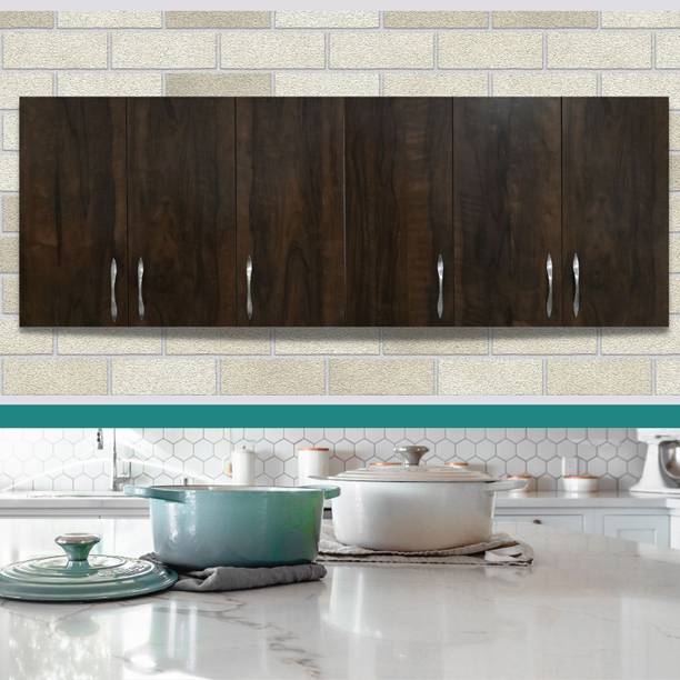 SPECIALITY PANELS 6 Doors Modular Wall Cabinet with Termites Resistance Free Assembly Engineered Wood Kitchen Cabinet