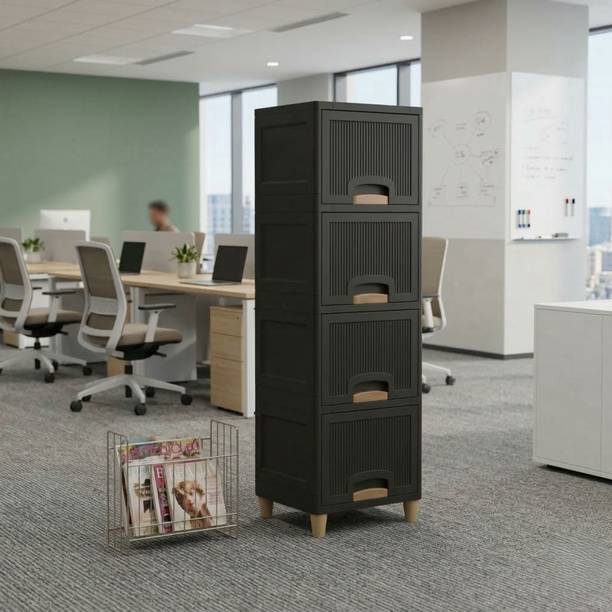 GROTHEORY Smart Multi-Layer Storage Cabinet for Kitchen Uses Plastic Kitchen Cabinet