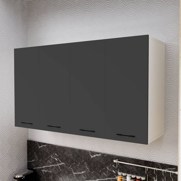 Divysa 4 Door Multipurpose Wall Mount Cabinet with Adjustable Shelf for Home & Kitchen Engineered Wood Kitchen Cabinet