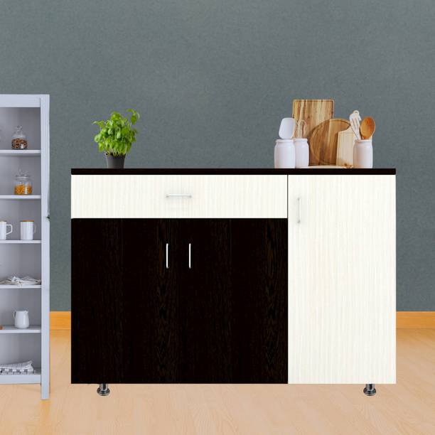 SPECIALITY PANELS 3 Door with Drawer Storage Unit with Termite Resistance Free Installation Engineered Wood Kitchen Cabinet