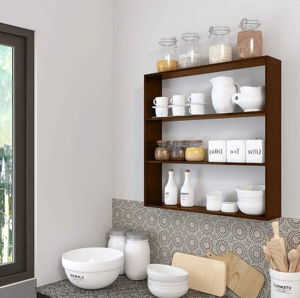 Firebees multipurpose wooden rack,home decor,kitchen organizer cabinet Engineered Wood Kitchen Cabinet