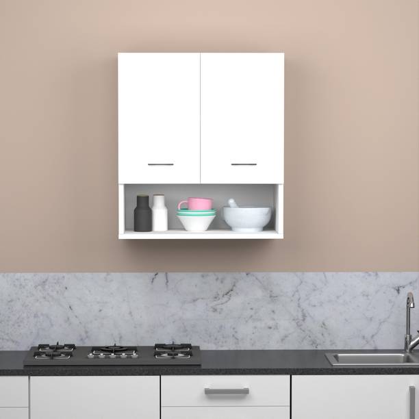 Divysa 2DOOR_KC_WT_OPEN Engineered Wood Kitchen Cabinet