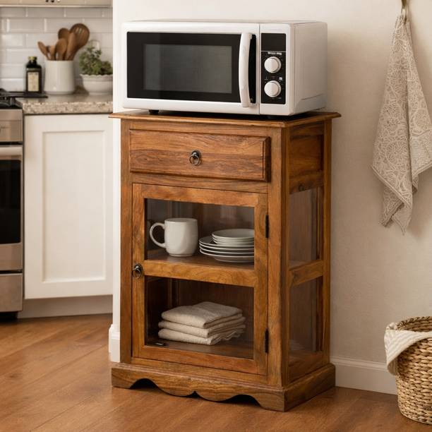 Angel Furniture Portland Kitchen Solid Wood Crockery Cabinet