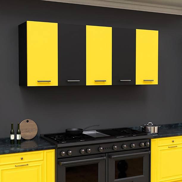 Home Delight 5Door Matte Finish Matrix Kitchen Cabinet for Living Room Office,Hall Engineered Wood Kitchen Cabinet