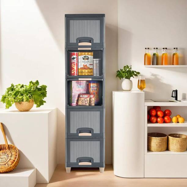 metallic homeware 5 LAYER MODULAR DRAWER UNIT FOR LUXURY FURNISHERS Plastic Free Standing Chest of Drawers