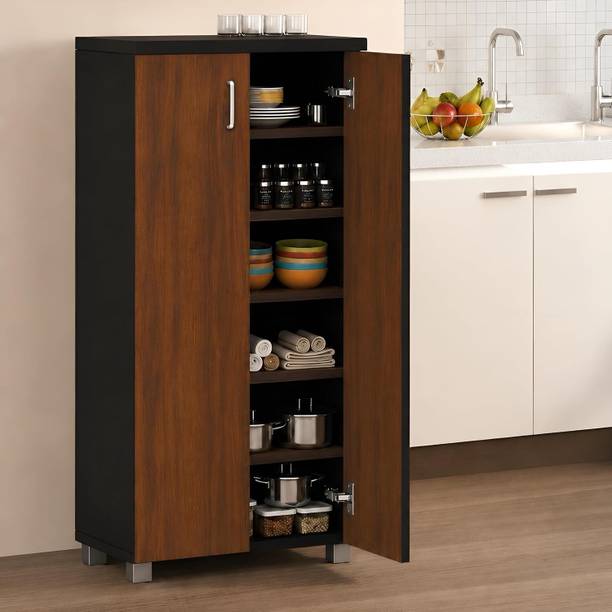 Furniva Spice 2 Door Pantry Cabinet Engineered Wood Kitchen Cabinet