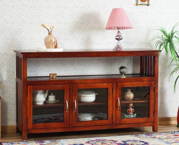 Woodefly Solid Wood Crockery Cabinet